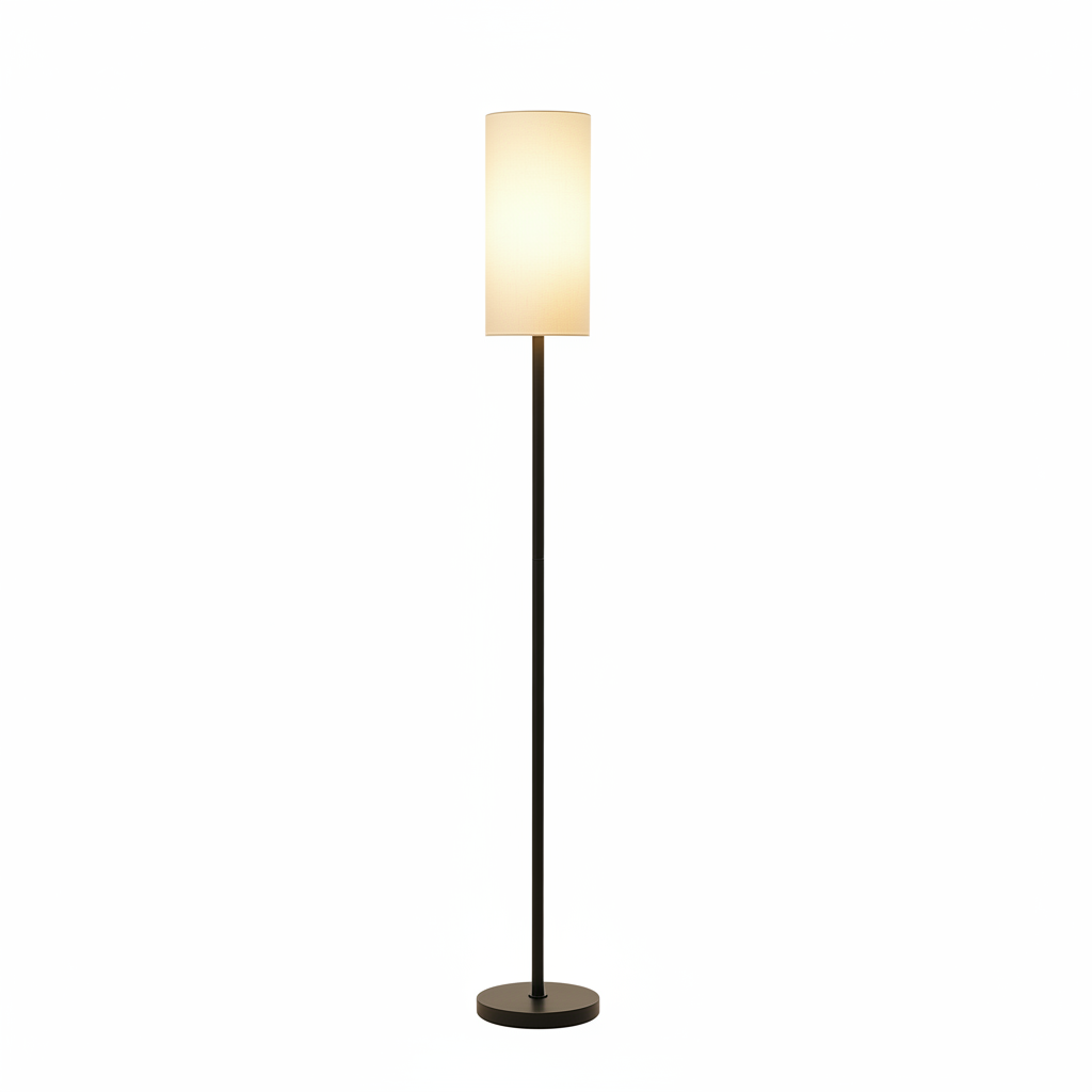 Elegant LED floor lamp in bedroom