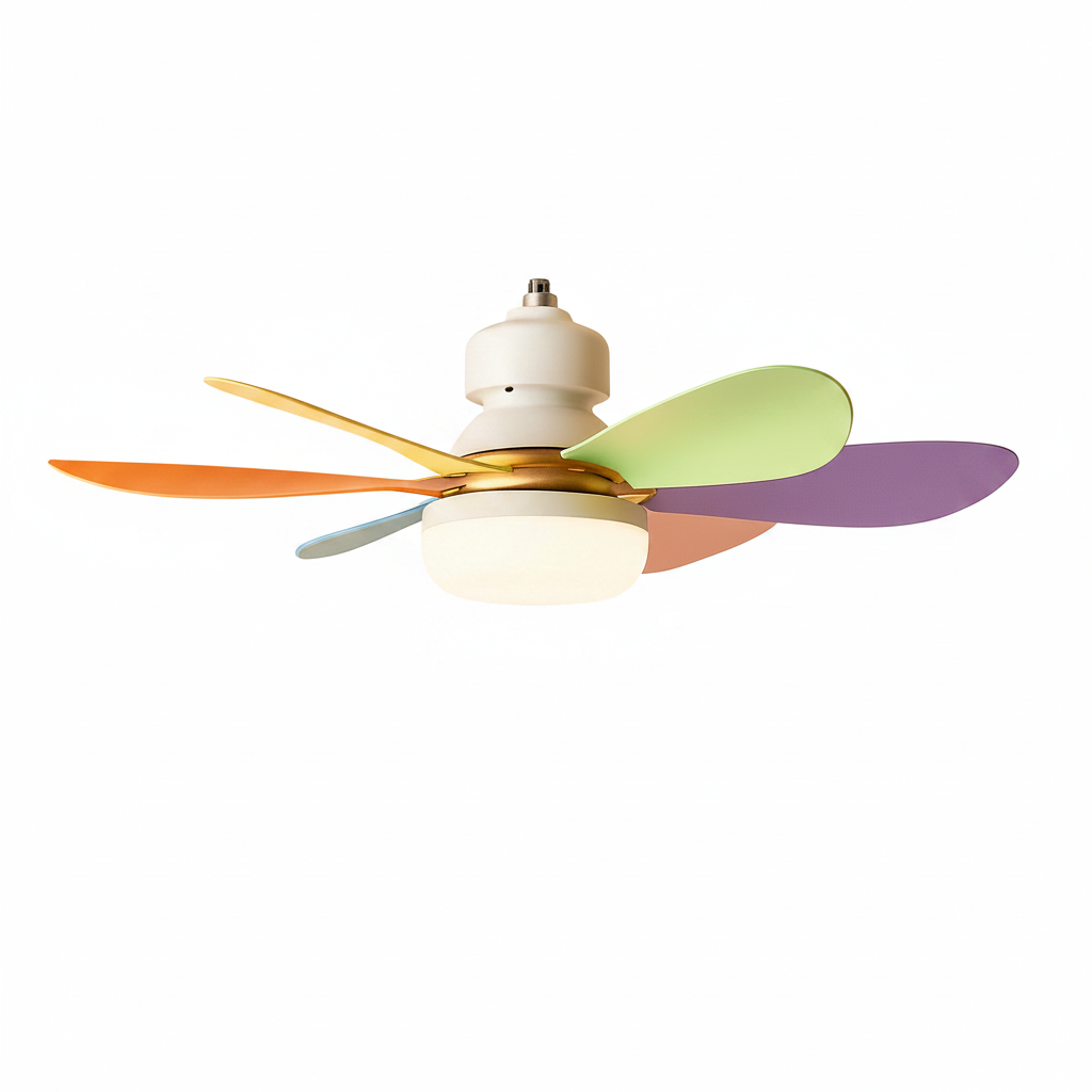 Soft ambient lighting from ceiling fan