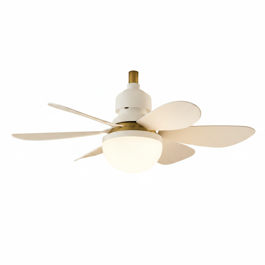 Close up detail of ceiling fan blades