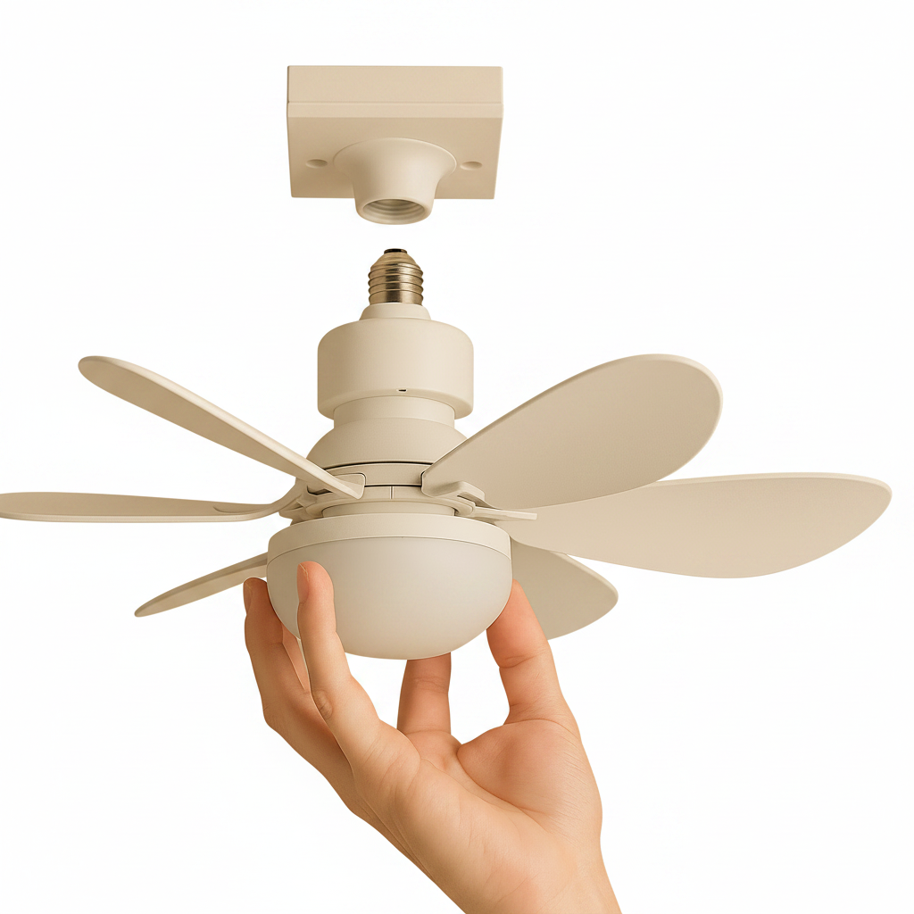Modern décor with LED ceiling fan