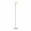 Back view of modern metal floor lamp