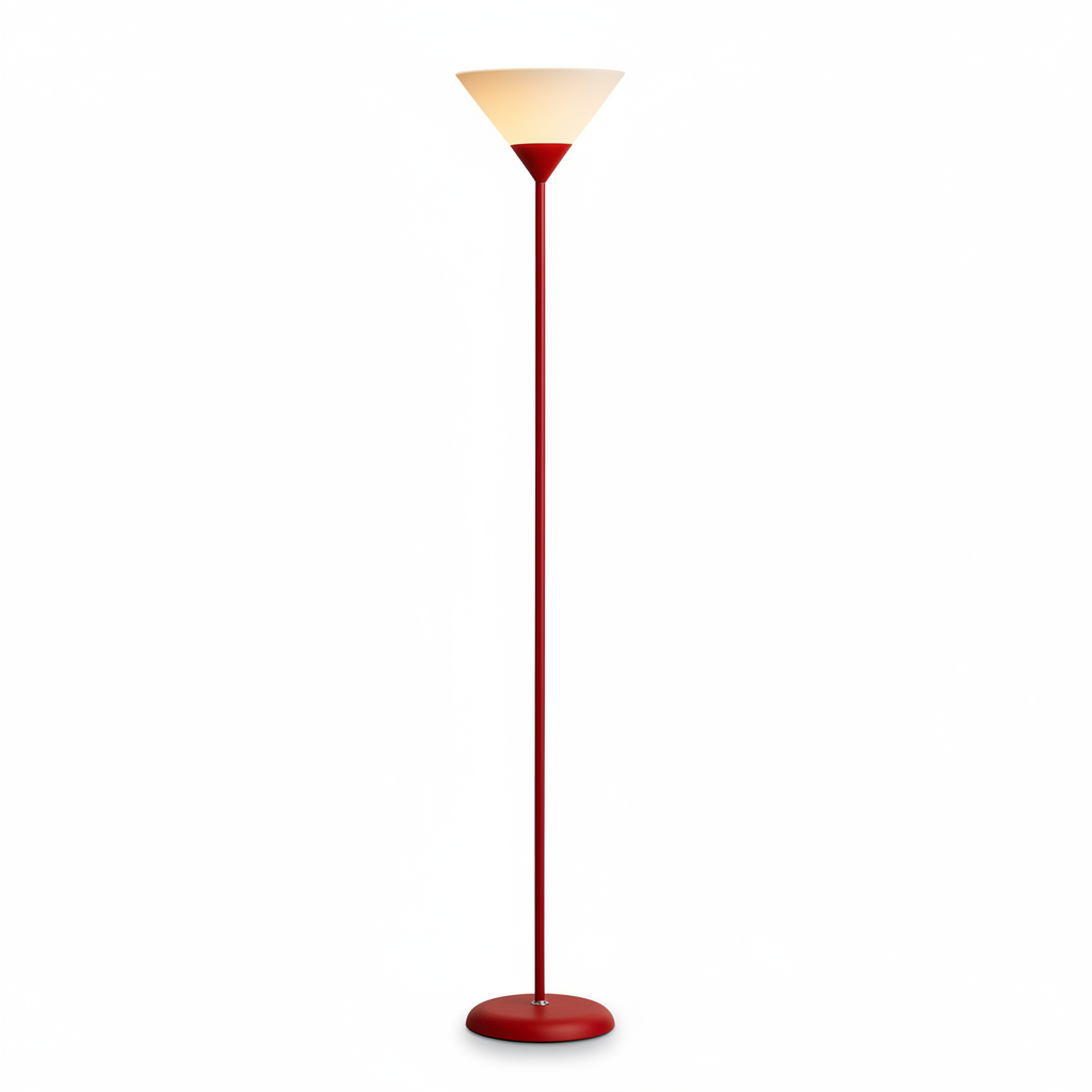 Elegant cone shade lamp in bedroom décor