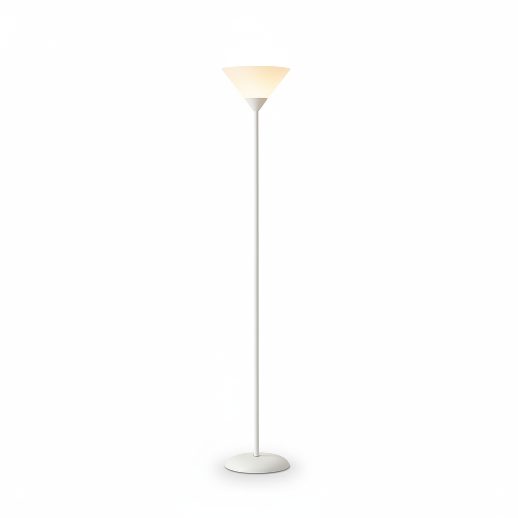 Close up detail of cone shaped lampshade