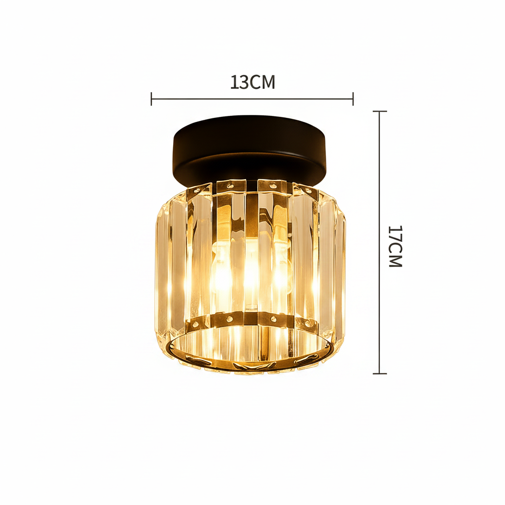Indoor lighting solution with crystal fixture