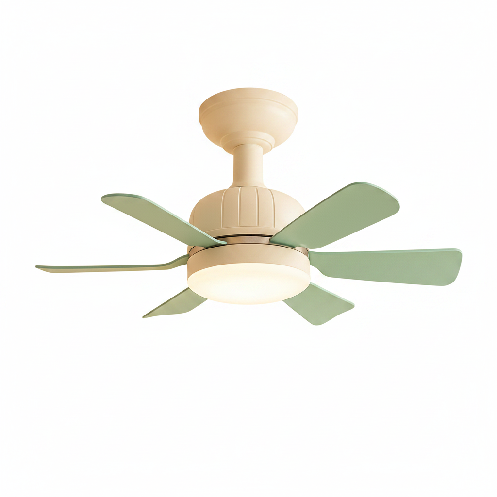 Soft ambient lighting from ceiling fan