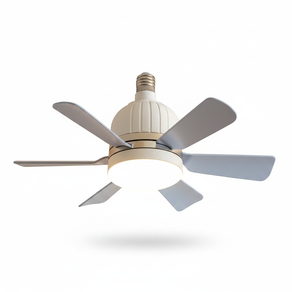 Quiet airflow from modern ceiling fan