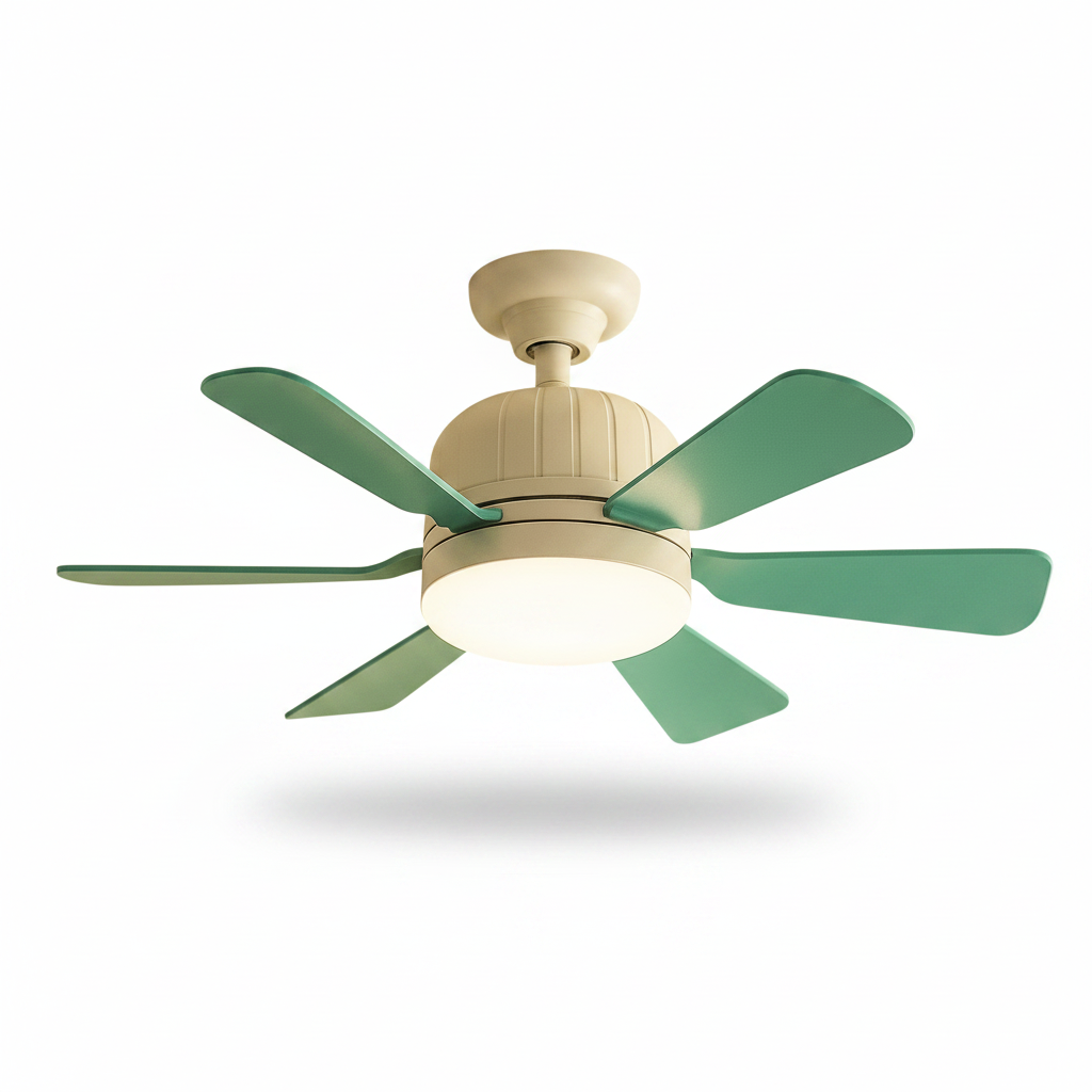 Six blade modern ceiling fan design