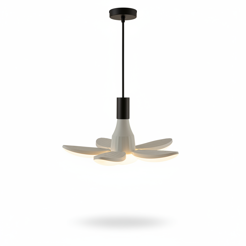 Modern ceiling fan in living room décor