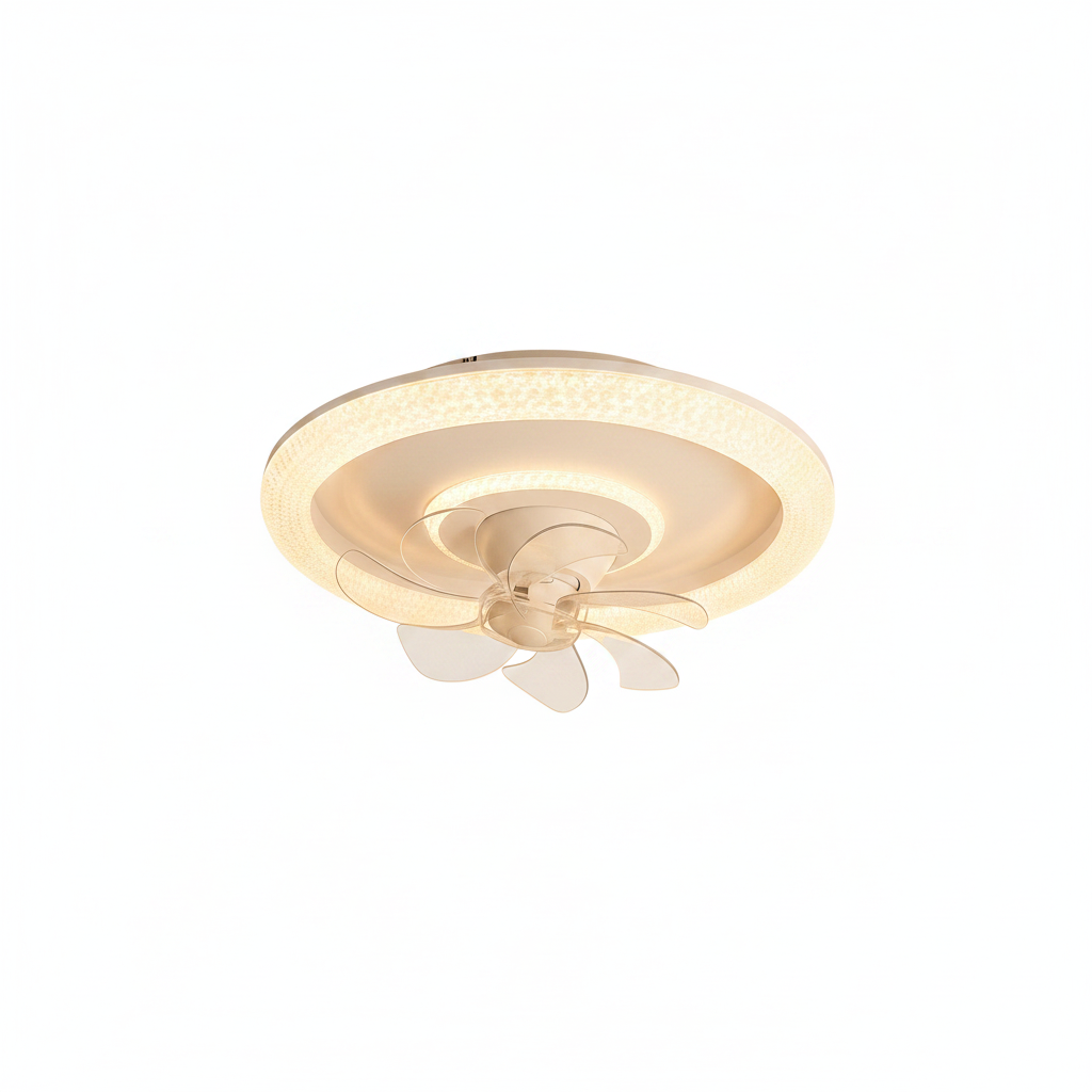 Modern ceiling fan in bedroom décor