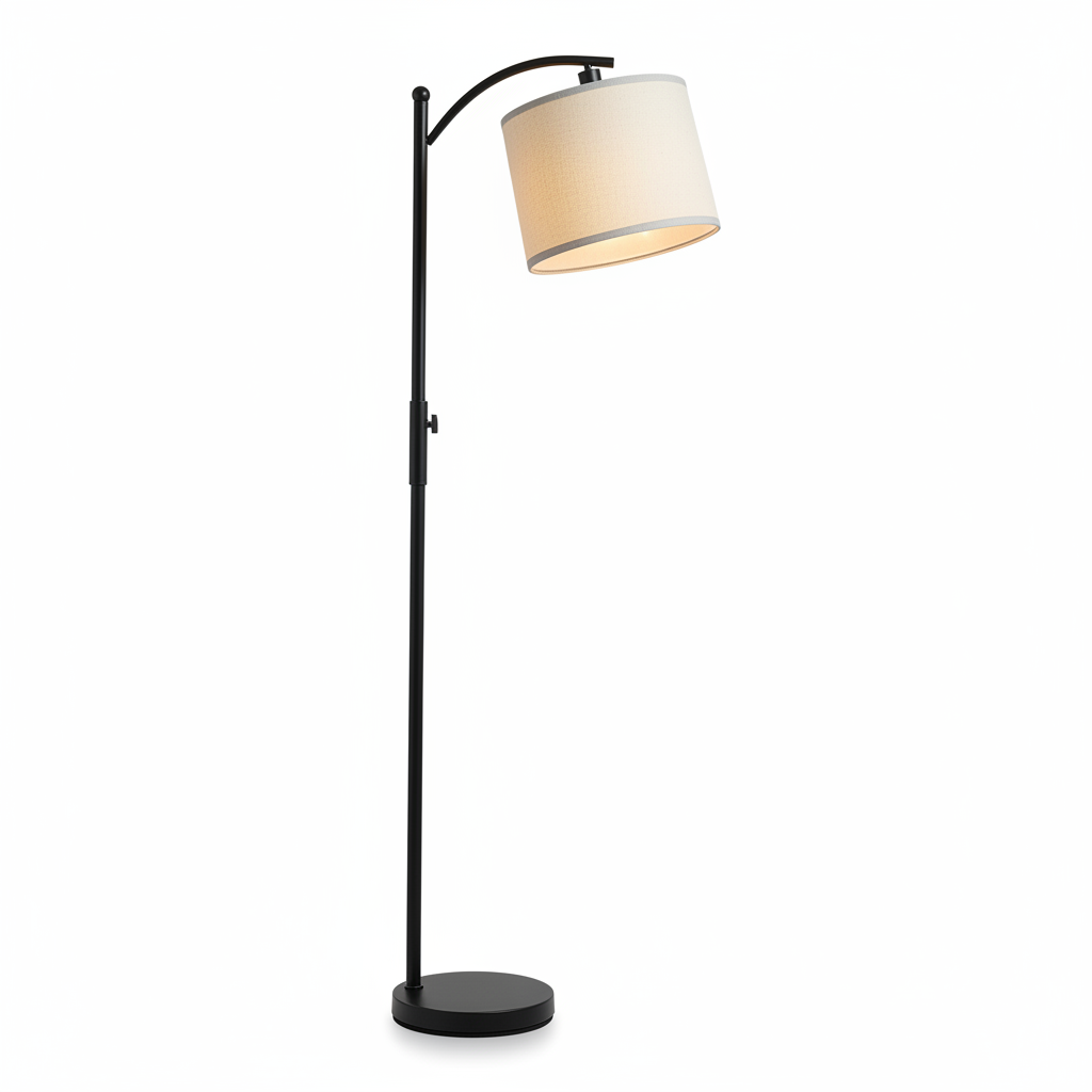 Durable aluminum body modern floor lamp