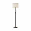 Modern LED floor lamp front view in living room