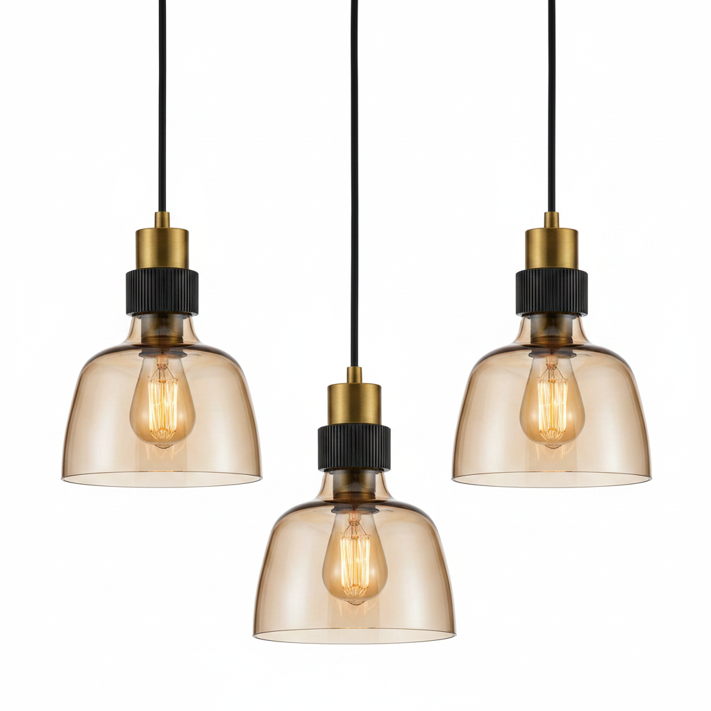 Elegant interior featuring hanging light