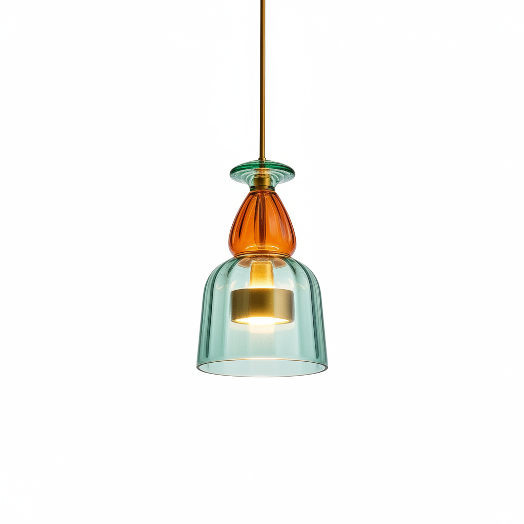 Modern pendant light in stylish kitchen