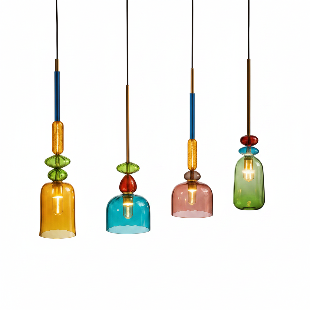 Modern home with Scandinavian pendant lamp