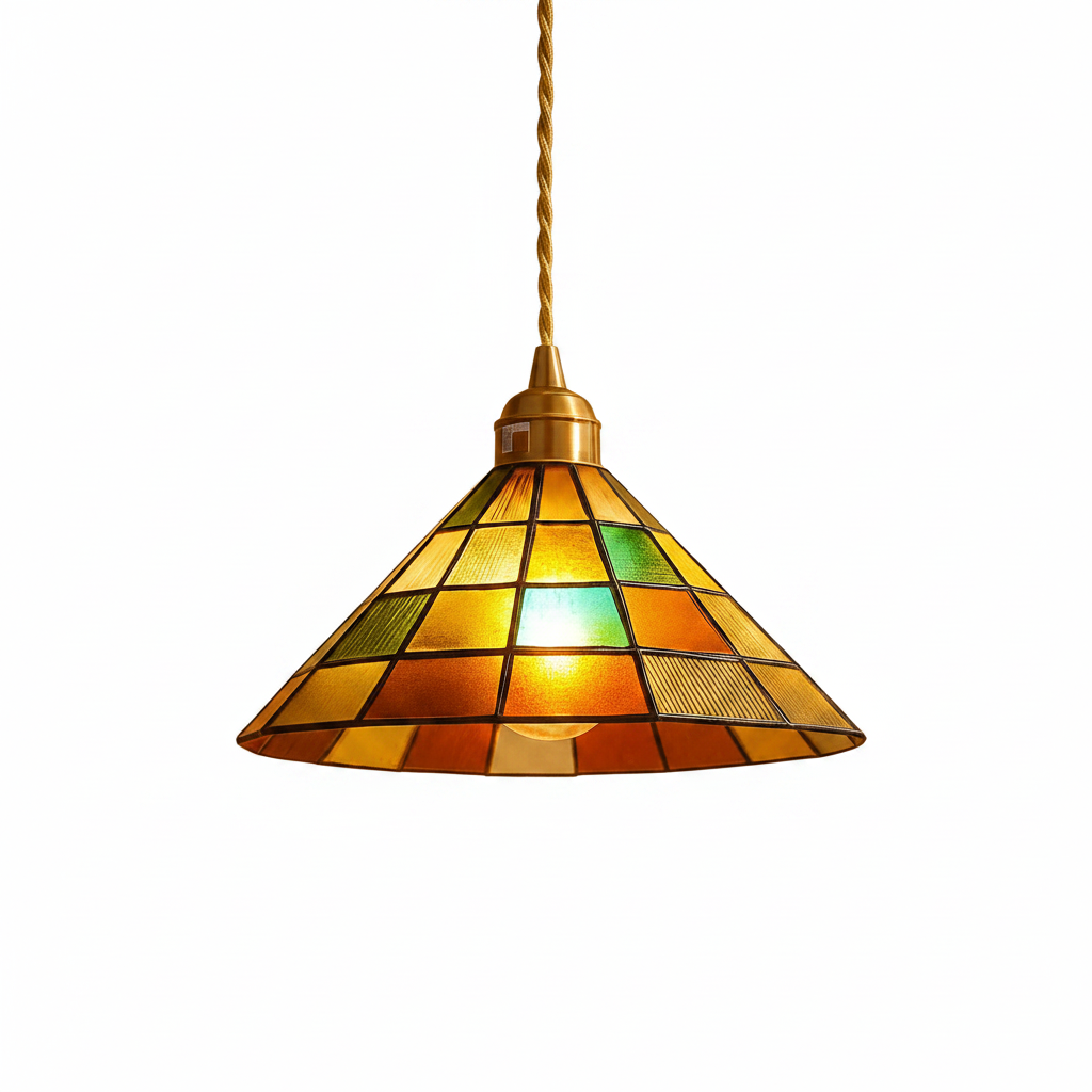 Cozy lighting atmosphere with Tiffany lamp