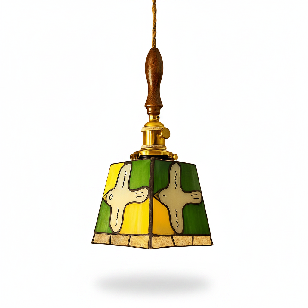Decorative stained glass ceiling lighting