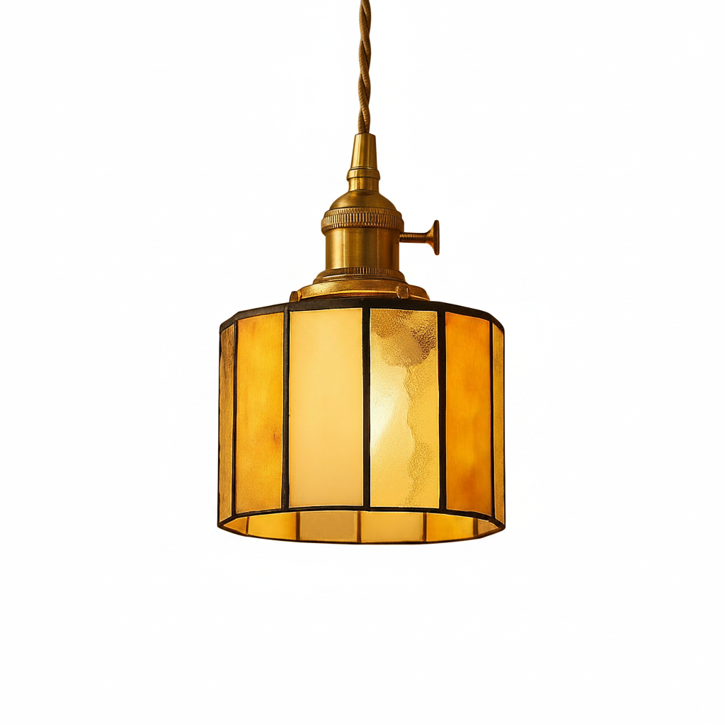 Vintage style Tiffany hanging light fixture