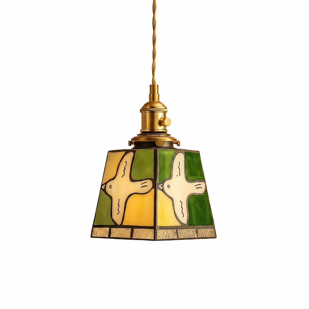 Warm interior atmosphere with pendant lamp